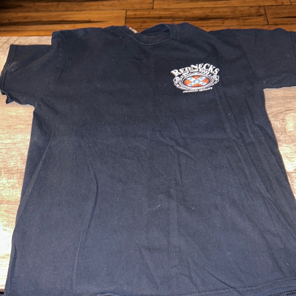 Red necks old time rules dark navy blue t-shirt